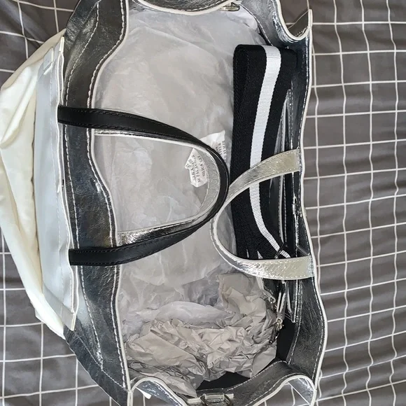 3.1 Phillip LIM Metallic Leather Accordion Tote - Picture 7 of 14